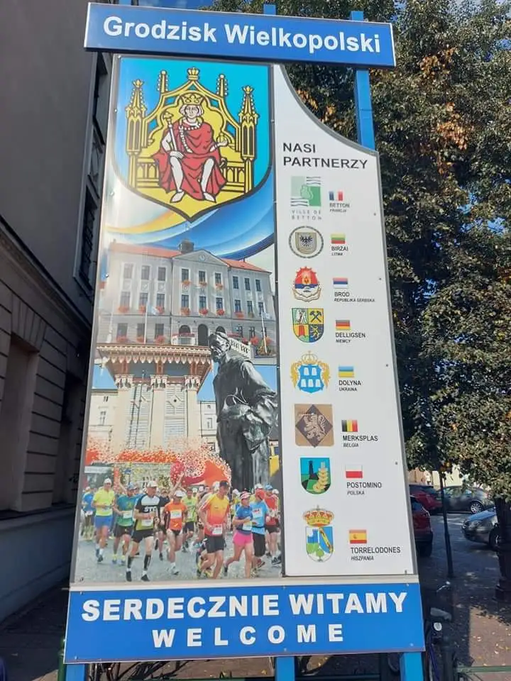 Плакат са партнерским општинама и градовима 